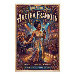 Aretha Franklin Poster