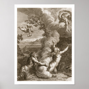 Arethusa Pursued by Alpheus and Turned into a Foun Poster