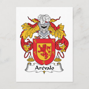 Arevalo Family Crest Postcard