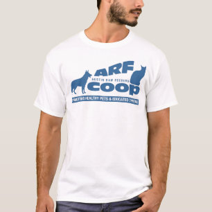 ARF Co-op: blue on white T-Shirt