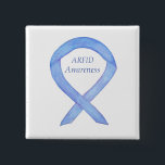 ARFID (Eating Disorder) Awareness Ribbon Pin<br><div class="desc">Avoidant/Restrictive Food Intake Disorder (ARFID) awareness cause uses a periwinkle ribbon. The awareness ribbon pin features the painting of a periwinkle awareness ribbon on a custom button pendant. The awareness lapel pin notes "ARFID Awareness". The periwinkle awareness ribbon art lapel pins or buttons can be customised with personalised messages to...</div>