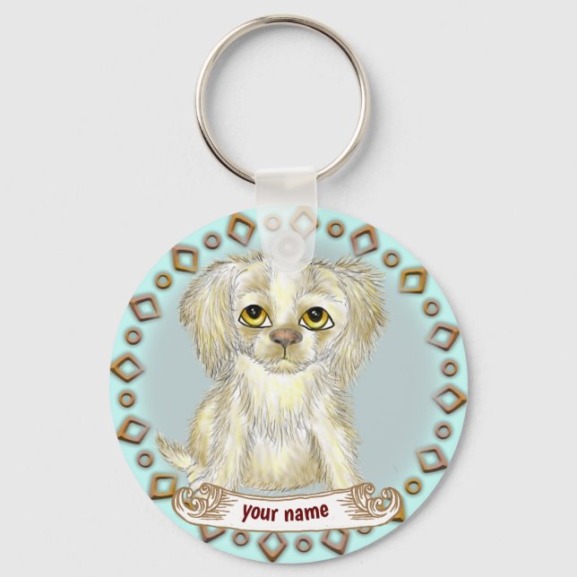 Arfy Dog  Key Ring (Front)