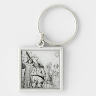 Argan and Monsieur Purgon Key Ring