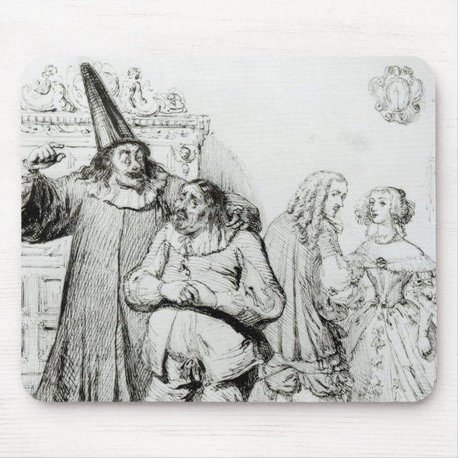 Argan and Monsieur Purgon Mouse Pad (Front)