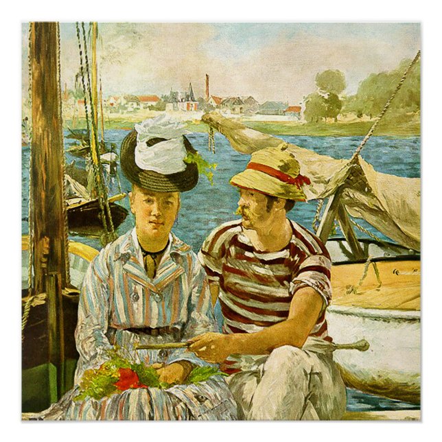 Argenteuil Edouard Manet  Poster (Front)