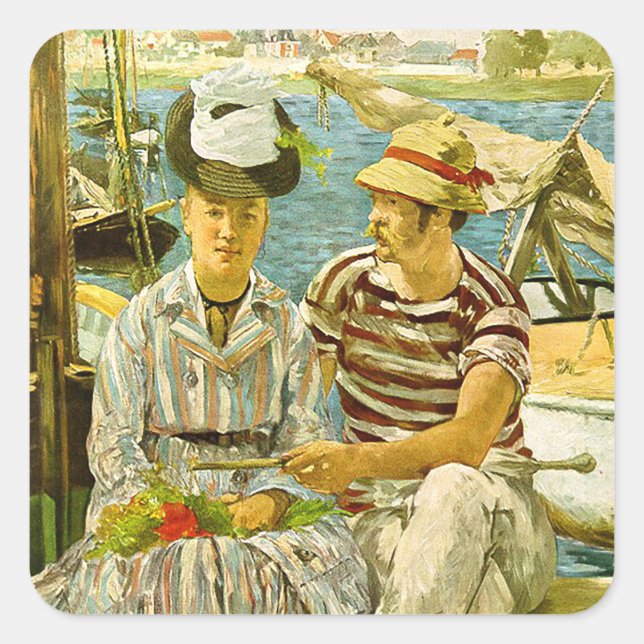 Argenteuil Edouard Manet     Square Sticker (Front)