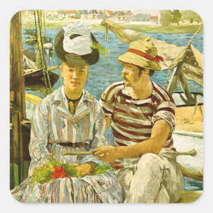 Argenteuil Edouard Manet Square Sticker