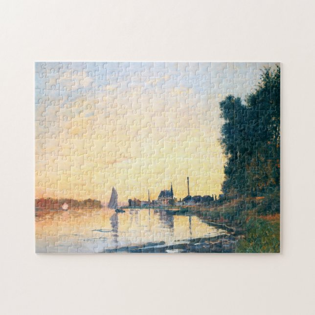 Argenteuil Late Afternoon Monet Fine Art Jigsaw Puzzle (Horizontal)