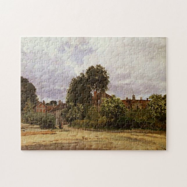Argenteuil The Hospice Monet Fine Art Jigsaw Puzzle (Horizontal)