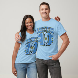 Argentina 10 Football T-Shirt, Argentina Soccer Je T-Shirt