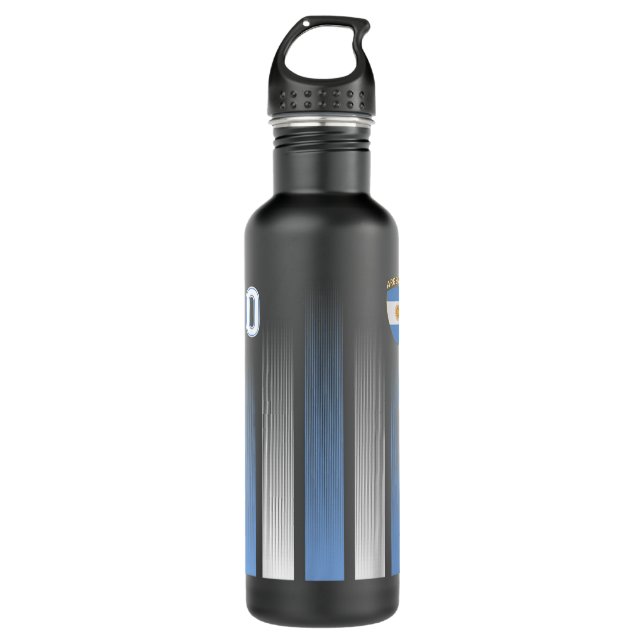 Argentina 10 Soccer Jersey Argentina Football Fan  710 Ml Water Bottle (Front)