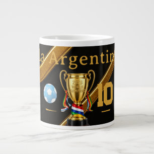 Argentina 2026 Global Games: Gold Ribbon Trophy 10 Large Coffee Mug