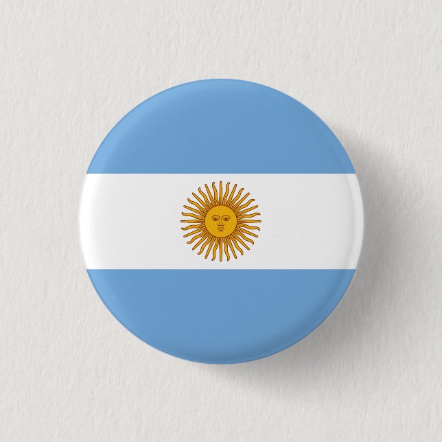 Argentina 3 Cm Round Badge (Front)