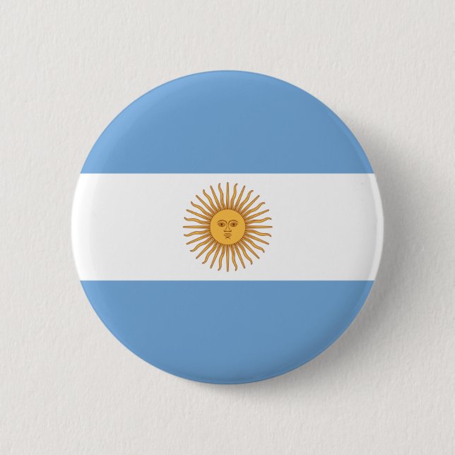 argentina 6 cm round badge (Front)