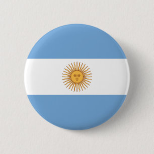 argentina 6 cm round badge