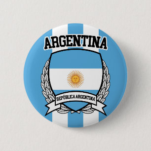 Argentina 6 Cm Round Badge