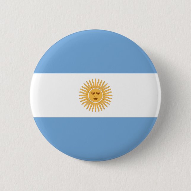 Argentina 6 Cm Round Badge (Front)