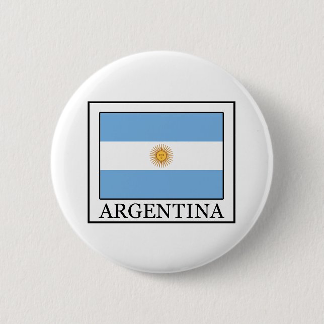Argentina 6 Cm Round Badge (Front)