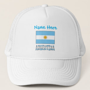 Argentina and Argentine Flag Blue Personalisation Trucker Hat