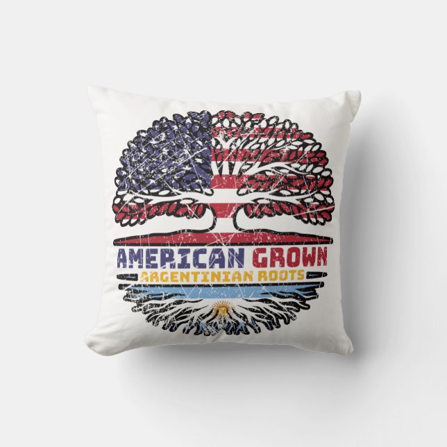 Argentina Argentine Argentinian US USA America Cushion (Front)