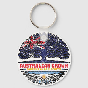 Argentina Argentine Australian Australia Roots Key Ring
