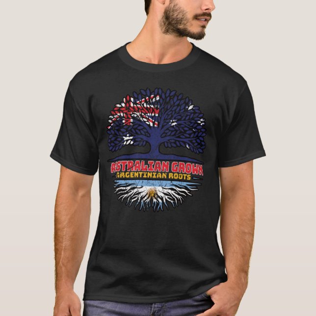 Argentina Argentine Australian Australia Roots T-Shirt (Front)