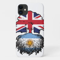 Argentina Argentine British UK Tree Roots Flag