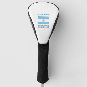 Argentina Argentine Flag Blue Personalised Golf Head Cover