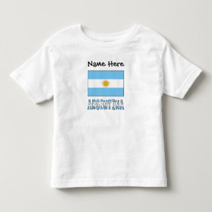 Argentina Argentine Flag Personalised Toddler T-Shirt