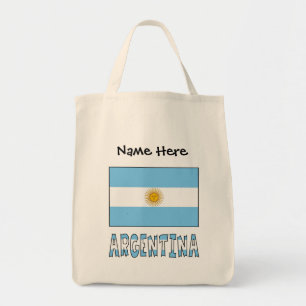 Argentina Argentine Flag Personalised Tote Bag