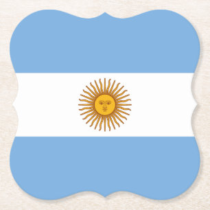 Argentina (Argentinian) Flag Paper Coaster