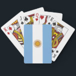 Argentina (Argentinian) Flag Playing Cards<br><div class="desc">Customizable World Flag Products - Please feel free to add your own text.</div>