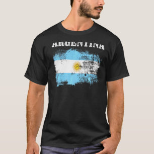 Argentina Argentinian Flag Vintage Argentine Pride T-Shirt