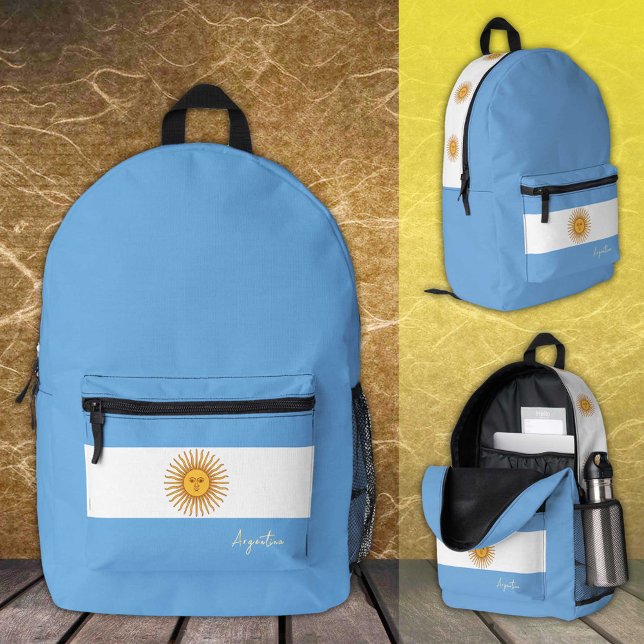 Argentina, backpack, Argentina Flag / patriotic Printed Backpack (Creator Uploaded)