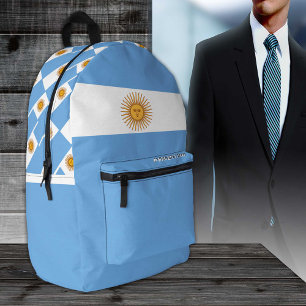 Argentina backpack, patriotic, Argentina Flag Printed Backpack