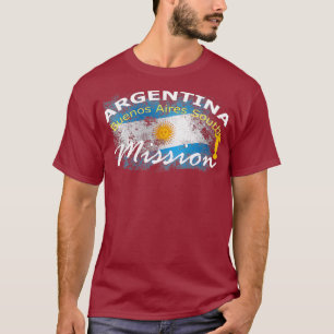 Argentina Buenos Aires South Mormon LDS Mission T-Shirt