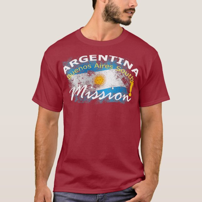 Argentina Buenos Aires South Mormon LDS Mission T-Shirt (Front)