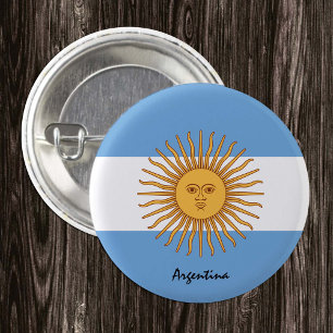 Argentina button, patriotic Argentina Flag 3 Cm Round Badge