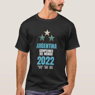Argentina Campeones Del Mundo 2022 T-Shirt