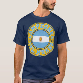 Argentina Campeones Del Mundo 2022 Vintage Look T-Shirt