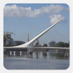 Argentina, Capital city of Buenos Aires. Woman Square Sticker