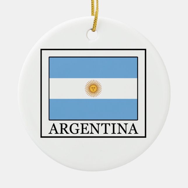 Argentina Ceramic Tree Decoration (Front)