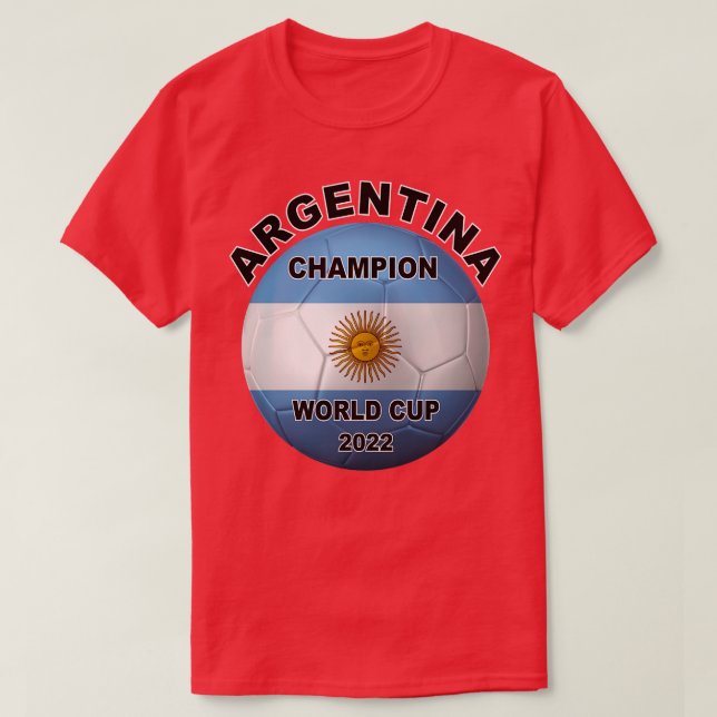 Argentina Champion World Cup 2022  T-Shirt (Design Front)