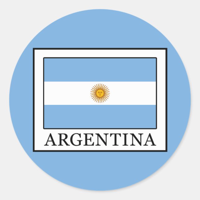 Argentina Classic Round Sticker (Front)