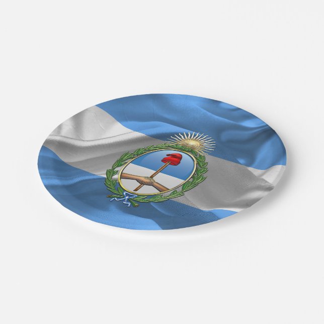 Argentina Coat of arms Paper Plate (Angled)