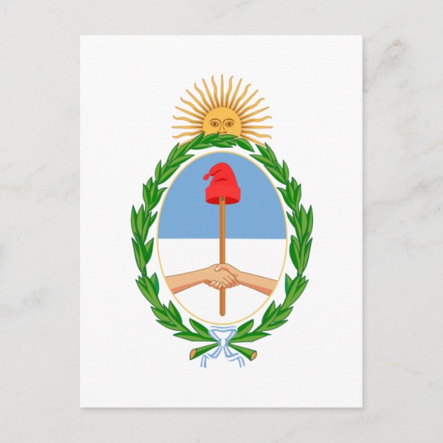 Argentina Coat of Arms Postcard (Front)