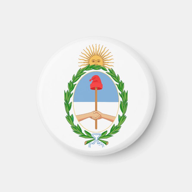 Argentina country coat arms symbol emblem flag magnet (Front)