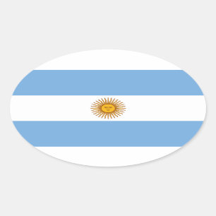 Argentina* European Style Oval Sticker