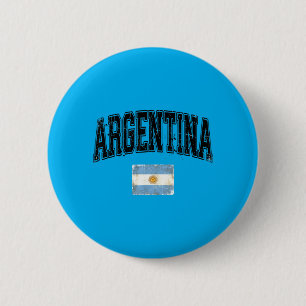 Argentina Flag Argentina Gift Hispanic Heritage 6 Cm Round Badge