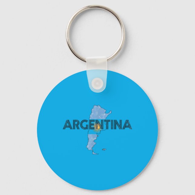 Argentina Flag Argentina Gift Hispanic Heritage Key Ring (Front)